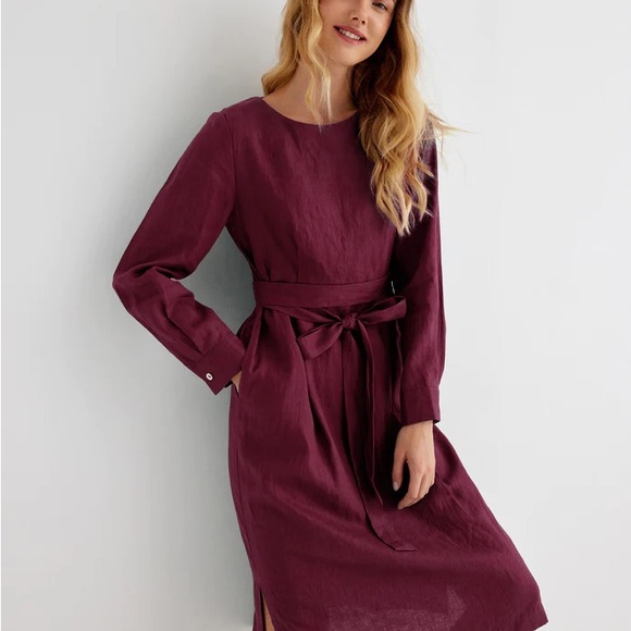 Linen midi dress - Picture 5 of 7